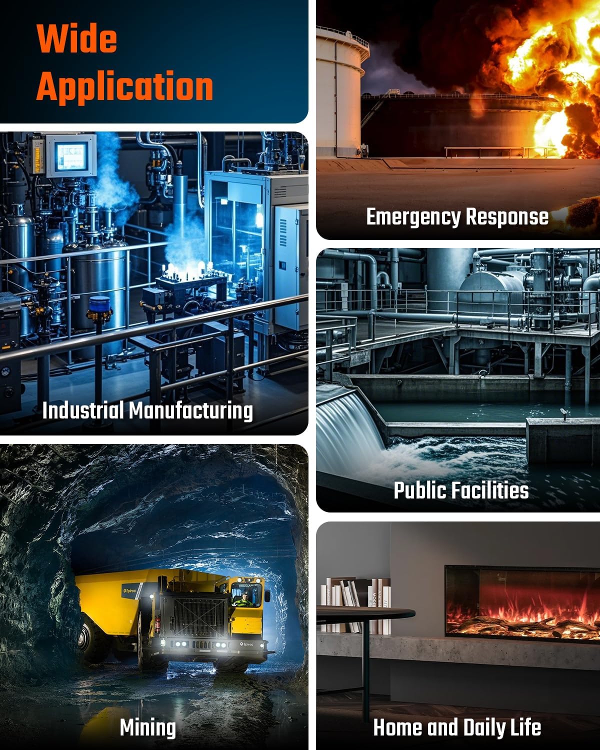 4 Gas Monitor Multi Gas Detector(H₂S, CO, LEL, O₂)