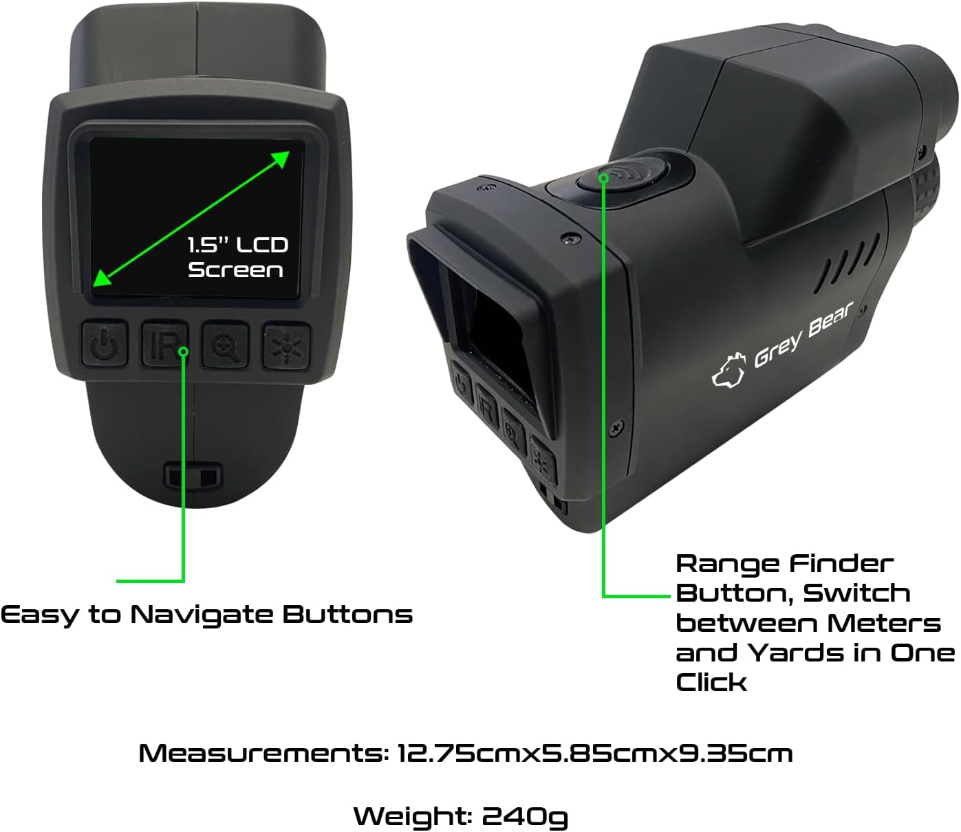 Infrared Monocular Rangefinder