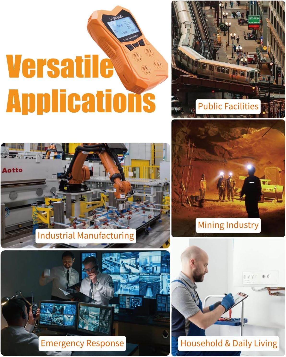 4-Gas Monitor（CO，O2，H2S，LEL）