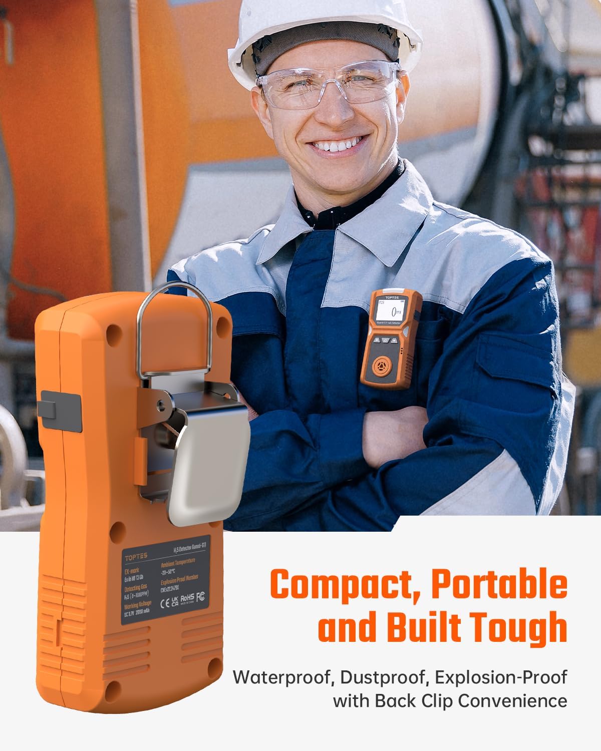 Portable Hydrogen Sulfide Detector- H2S