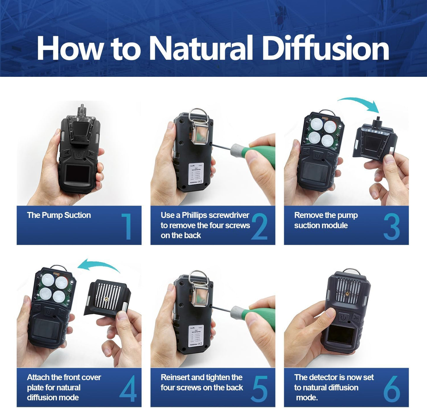 4 Gas Detector with Pump（CO,O2,H2S,EX）