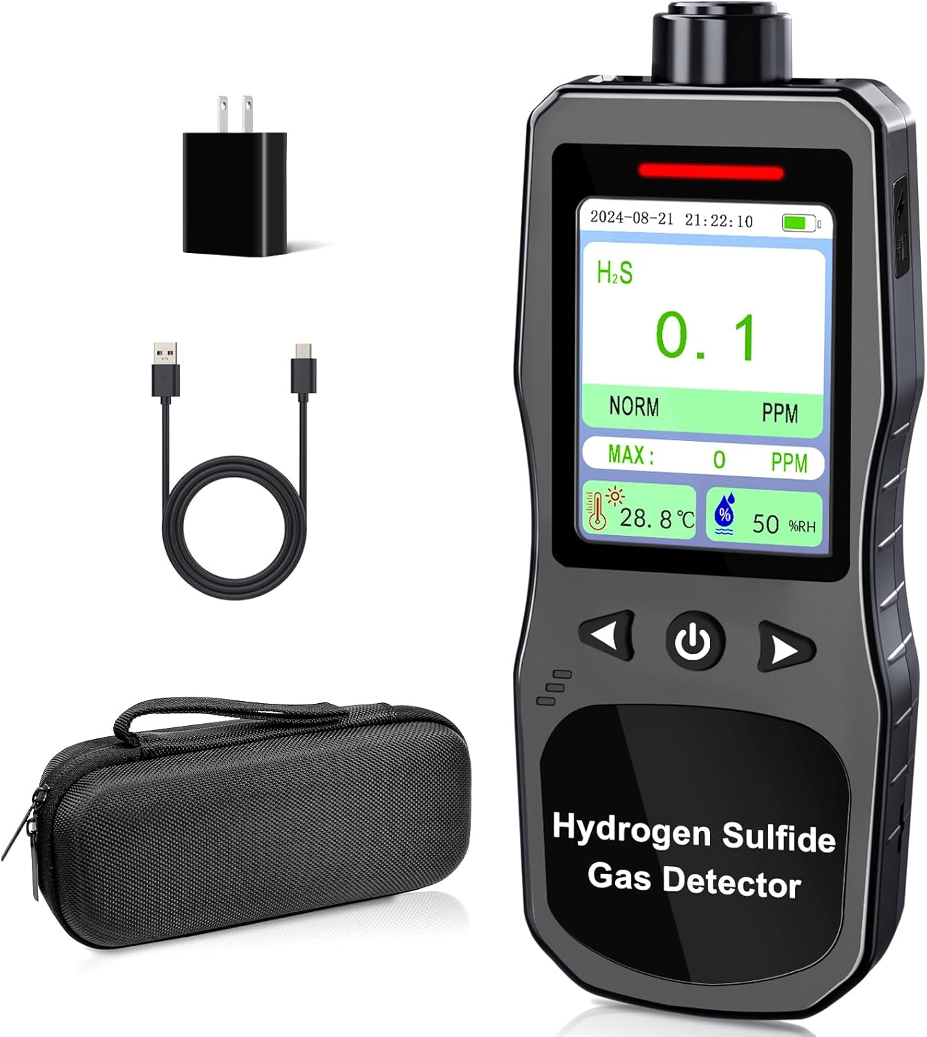 Portable Hydrogen Sulfide Detector（ H2S /0-100 PPM）