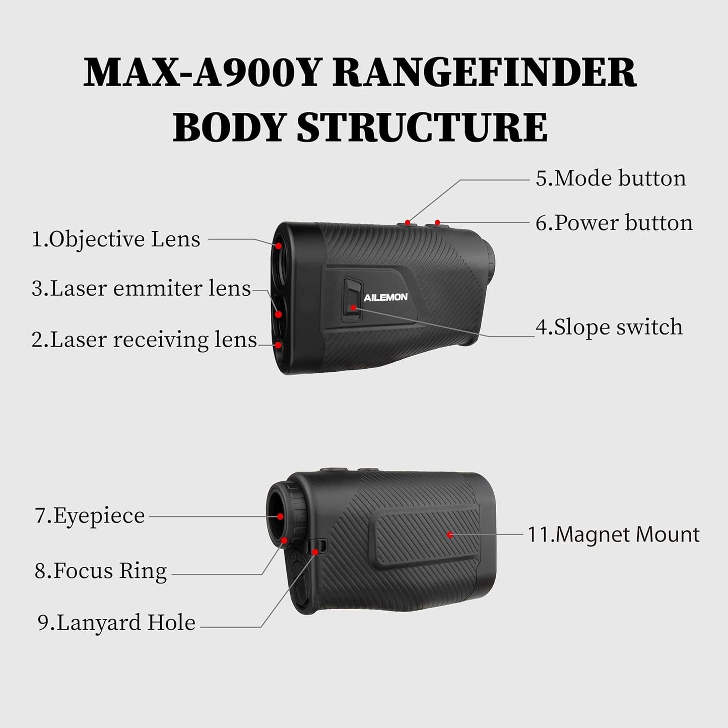 900 Yards Golf Laser Rangefinder