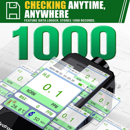 Portable Hydrogen Sulfide Detector（ H2S /0-100 PPM）