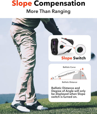 Golf Rangefinder with Slope Switch-1200 Yards