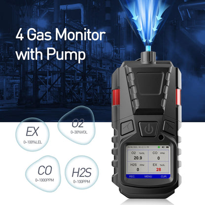 4 Gas Detector with Pump（CO,O2,H2S,EX）