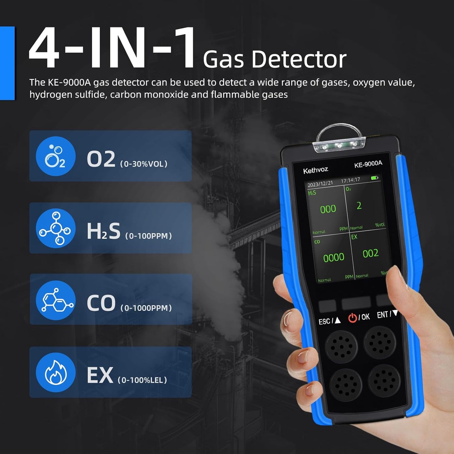 4 Gas Monitor（ CO EX O2 H2S）