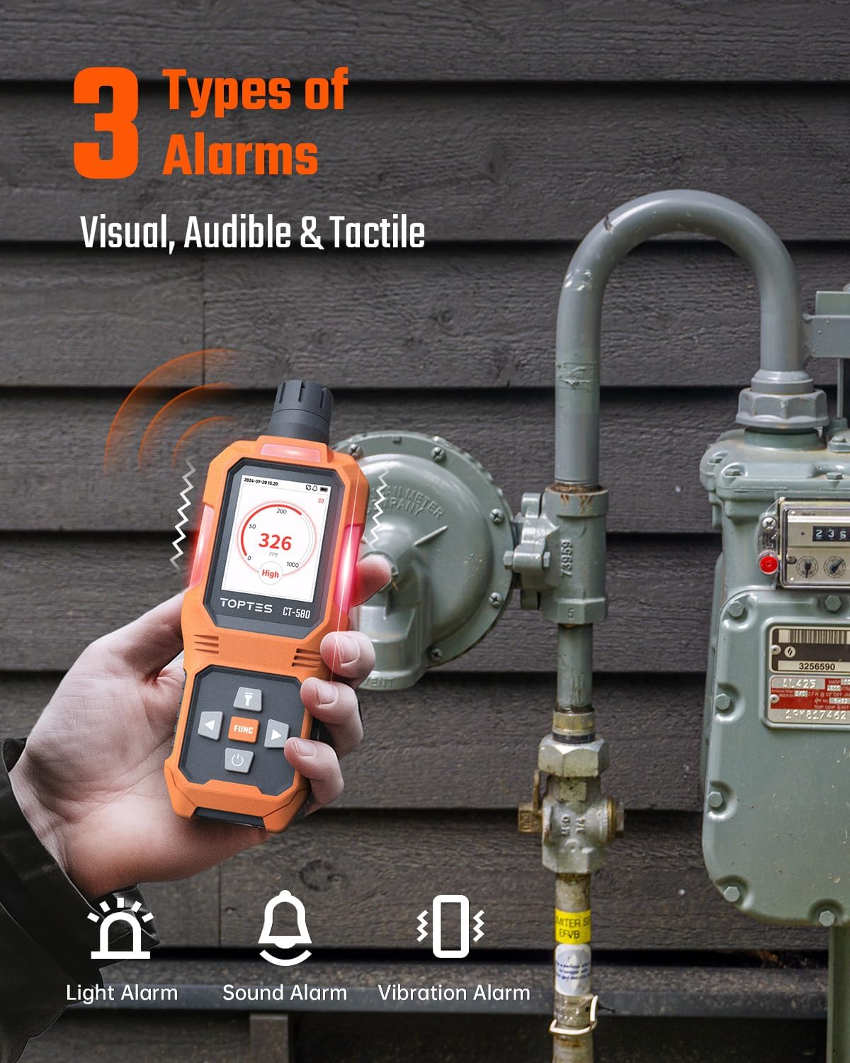 Carbon Monoxide Gas Detector (CO/0-1000PPM)