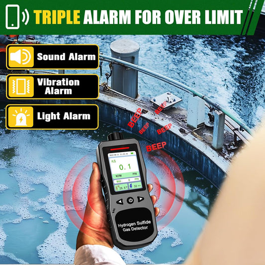 Portable Hydrogen Sulfide Detector（ H2S /0-100 PPM）