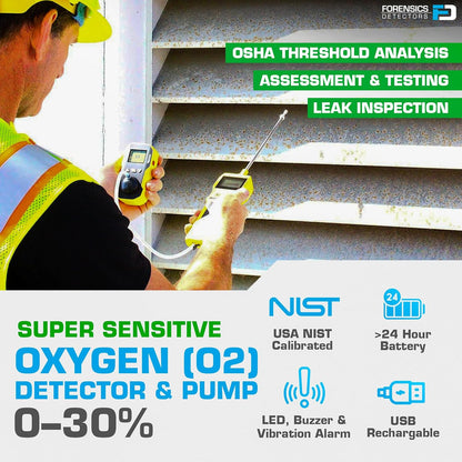 OXYGEN O2 Detector Analyzer + PUMP（0-30%）